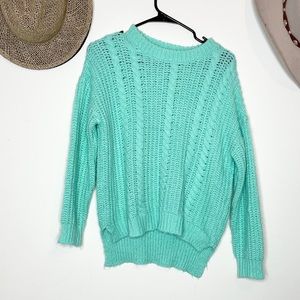 Teal sweater